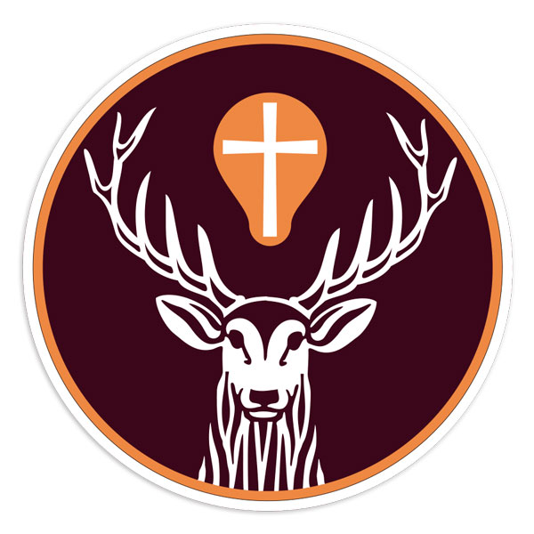 Car & Motorbike Stickers: Round J&auml;germeister Deer