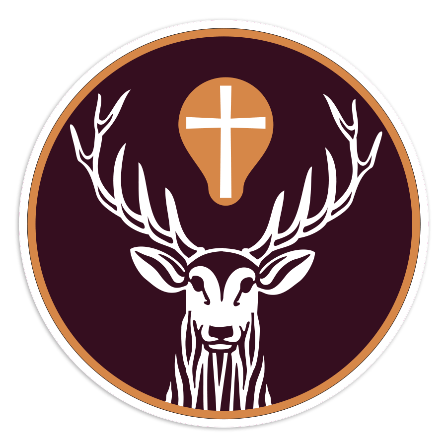 Car & Motorbike Stickers: Round J&auml;germeister Deer