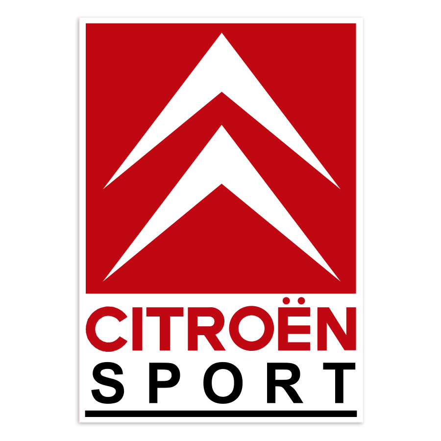 Car & Motorbike Stickers: Classic Vertical Citro&euml;n Sport Logo