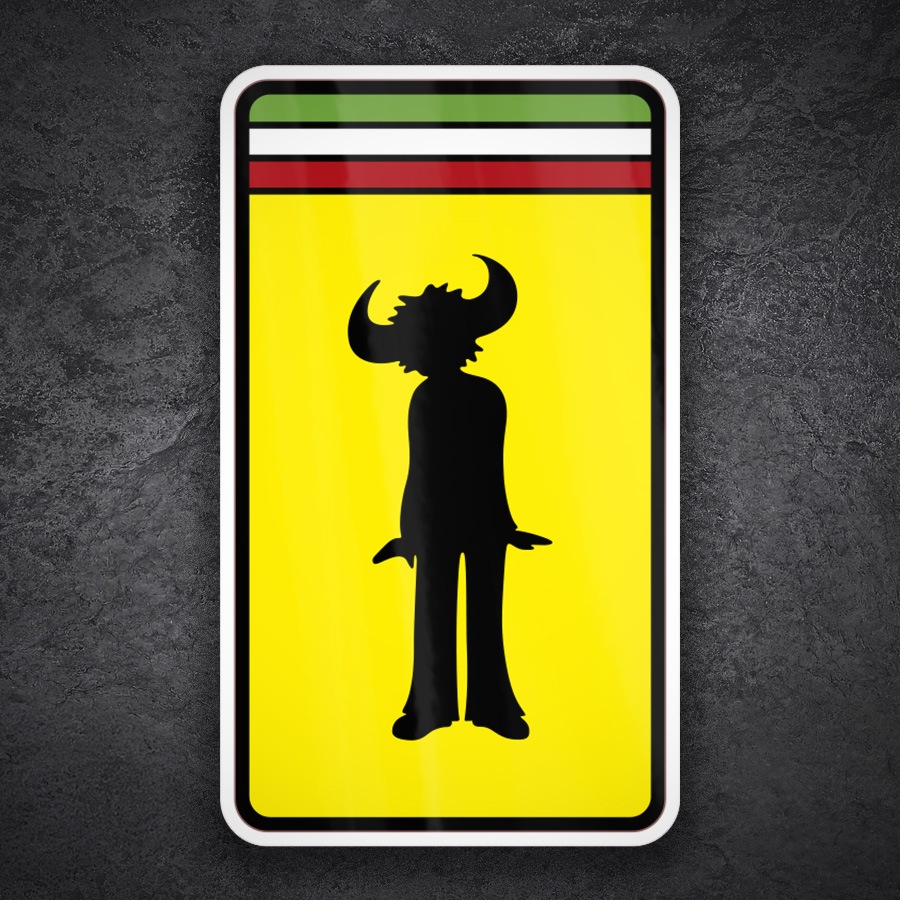 Car & Motorbike Stickers: Jamiroquai Buffalo Man Silhouette Emblem