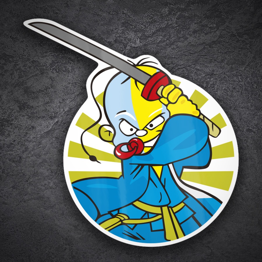 Car & Motorbike Stickers: Dani Pedrosa Katana Samurai