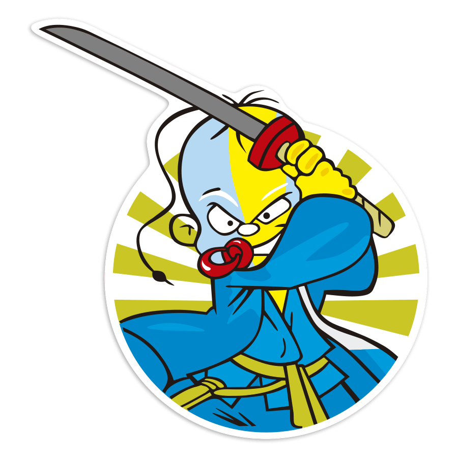 Car & Motorbike Stickers: Dani Pedrosa Katana Samurai