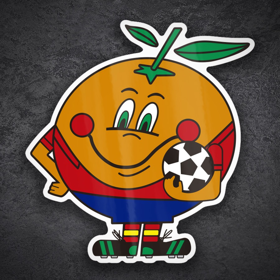 Car & Motorbike Stickers: Naranjito Spain 82 World Cup Mascot