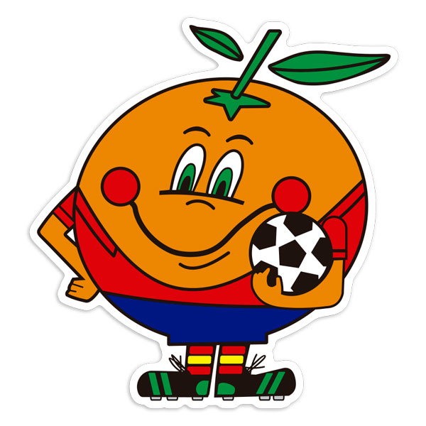 Car & Motorbike Stickers: Naranjito Spain 82 World Cup Mascot