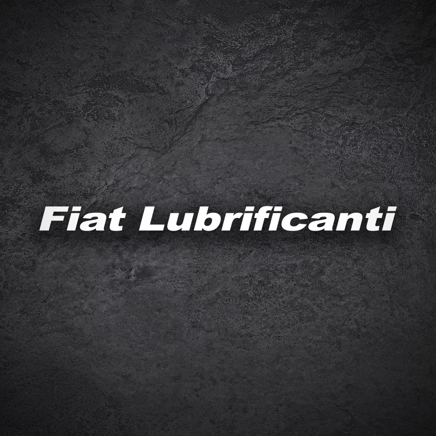 Car & Motorbike Stickers: Fiat Lubrificanti Lettering