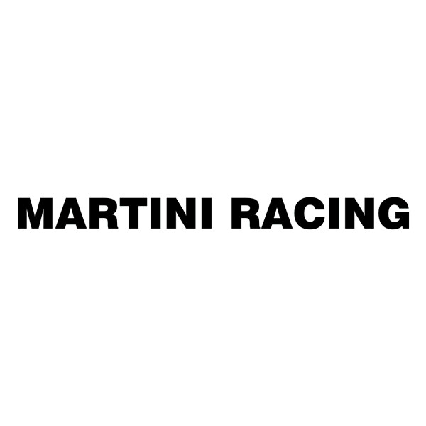 Car & Motorbike Stickers: Martini Racing Text