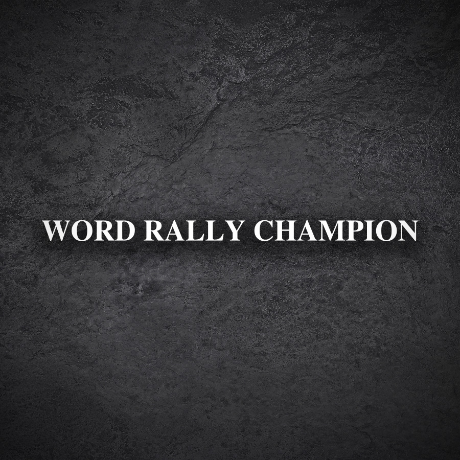 Car & Motorbike Stickers: World Rally Champion Text