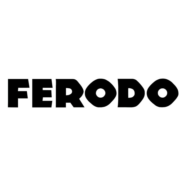 Car & Motorbike Stickers: Ferodo Brakes Logo in Modern Typography