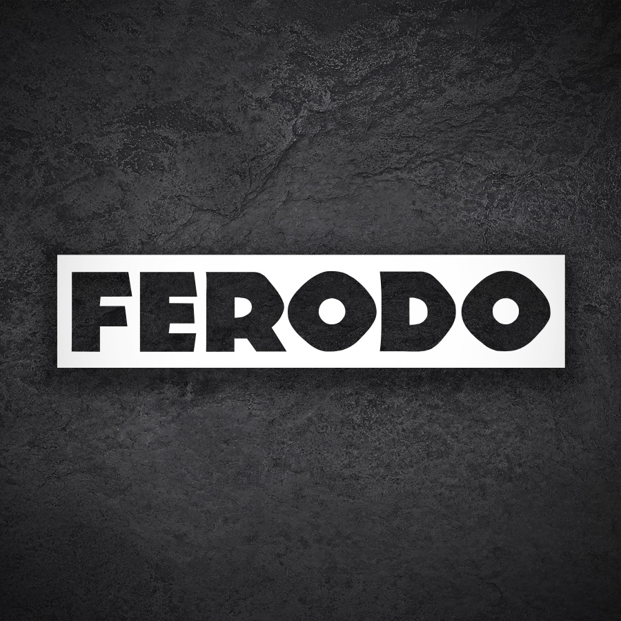 Car & Motorbike Stickers: Ferodo Logo in Bold Typography