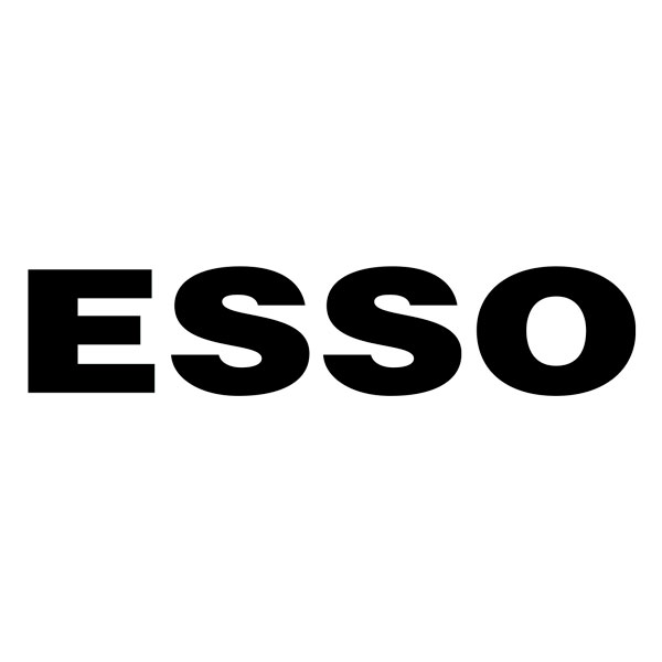 Car & Motorbike Stickers: Retro Esso Oil Logo
