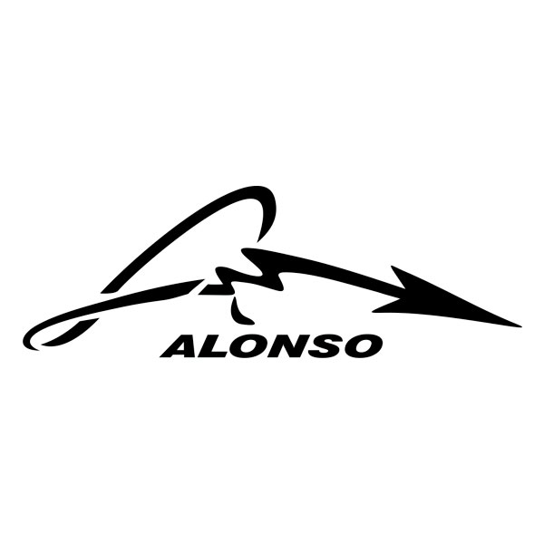 Car & Motorbike Stickers: Fernando Alonso Signature Logo