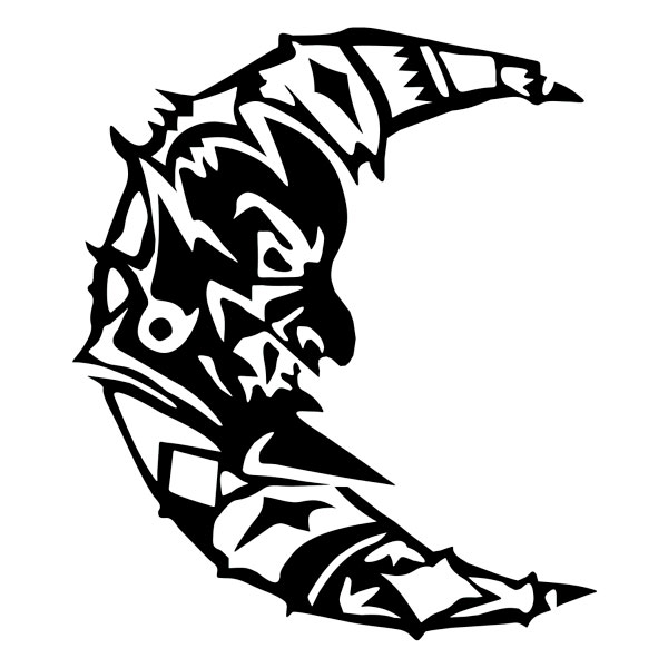 Car & Motorbike Stickers: Valentino Rossi The Doctor Moon