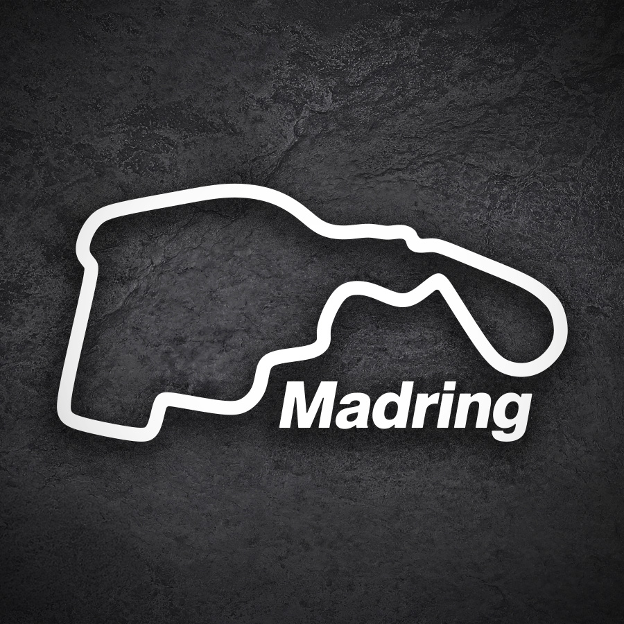 Car & Motorbike Stickers: Madring Circuit Spanish Grand Prix