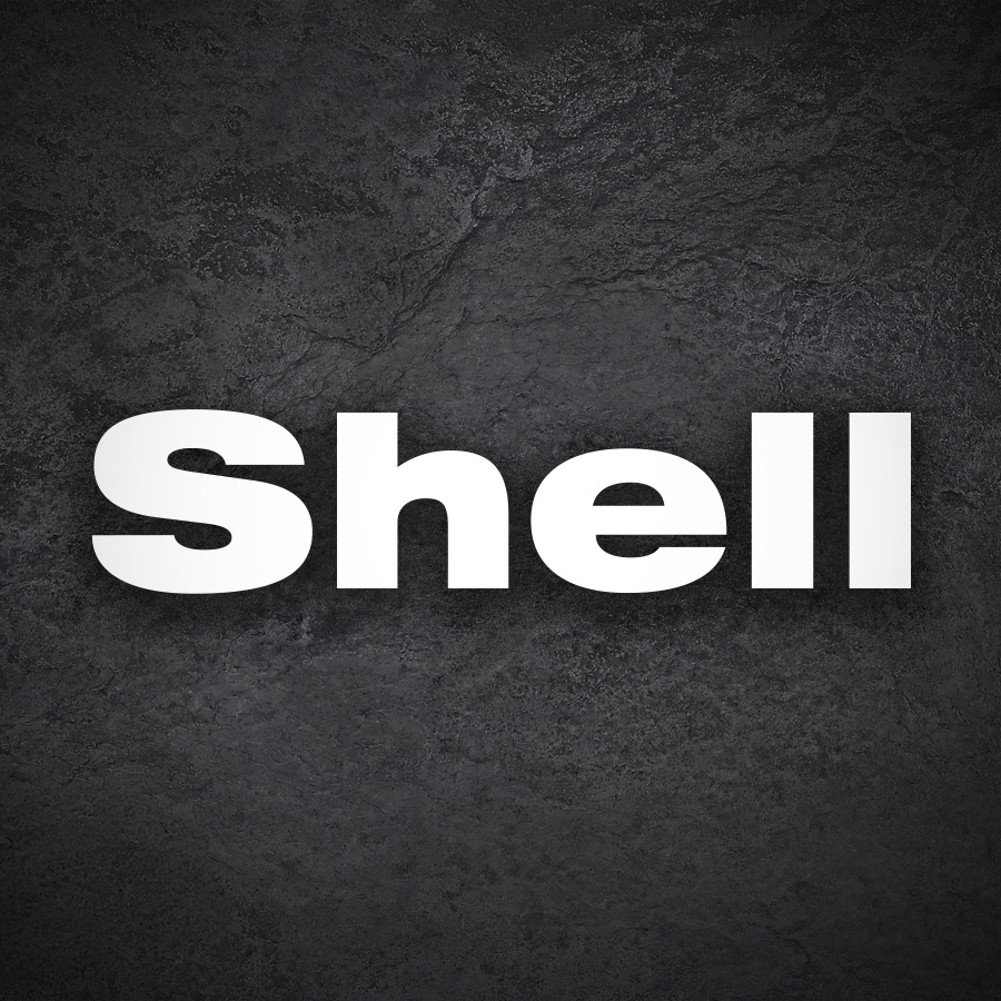 Car & Motorbike Stickers: Shell Letters