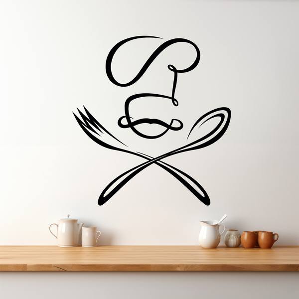 Wall Stickers: Chef spoon and fork