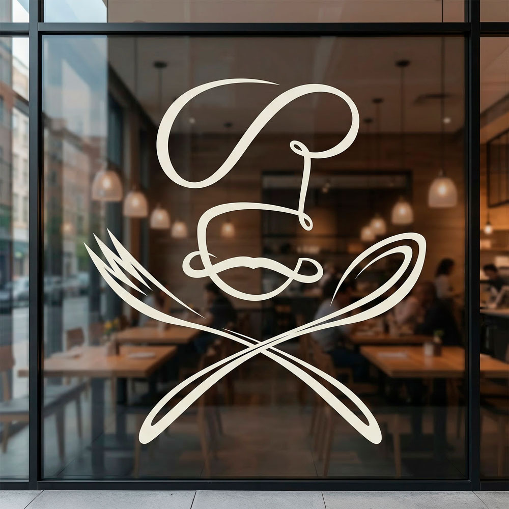 Wall Stickers: Chef spoon and fork