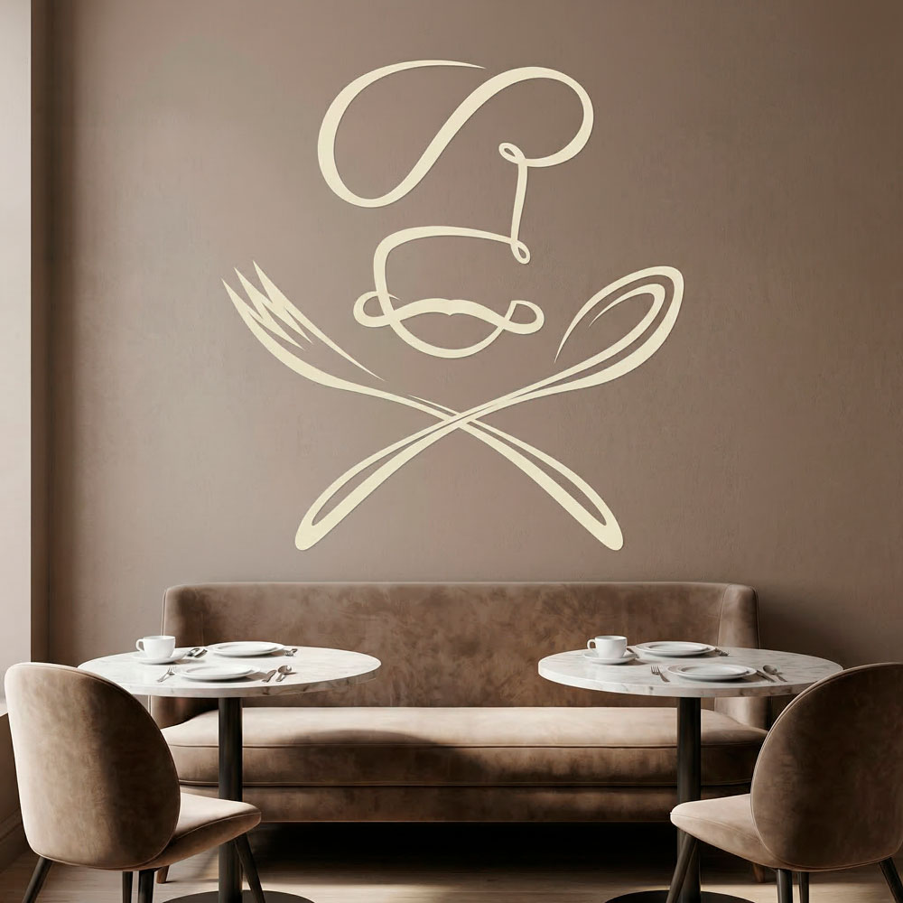Wall Stickers: Chef spoon and fork