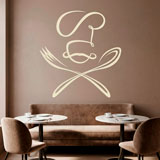 Wall Stickers: Chef spoon and fork 12