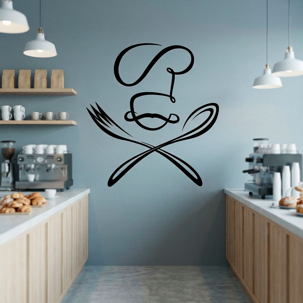 Wall Stickers: Chef spoon and fork