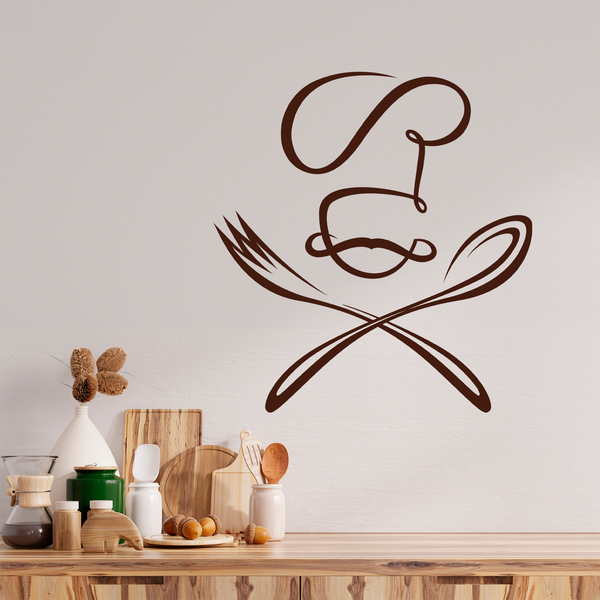 Wall Stickers: Chef spoon and fork
