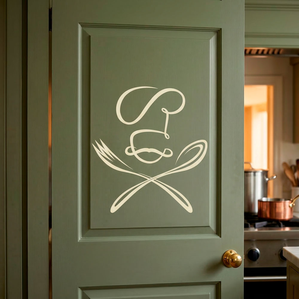 Wall Stickers: Chef spoon and fork
