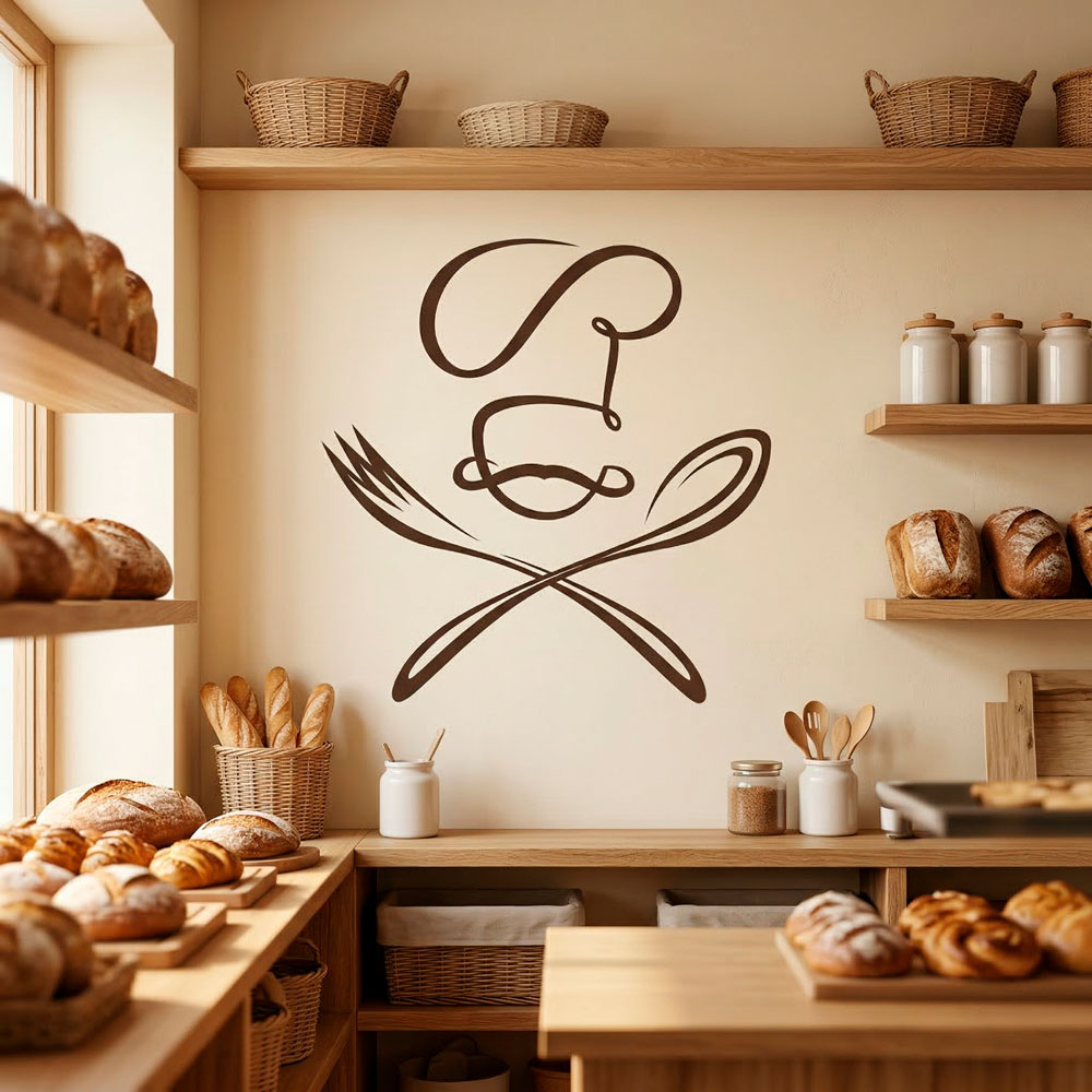 Wall Stickers: Chef spoon and fork