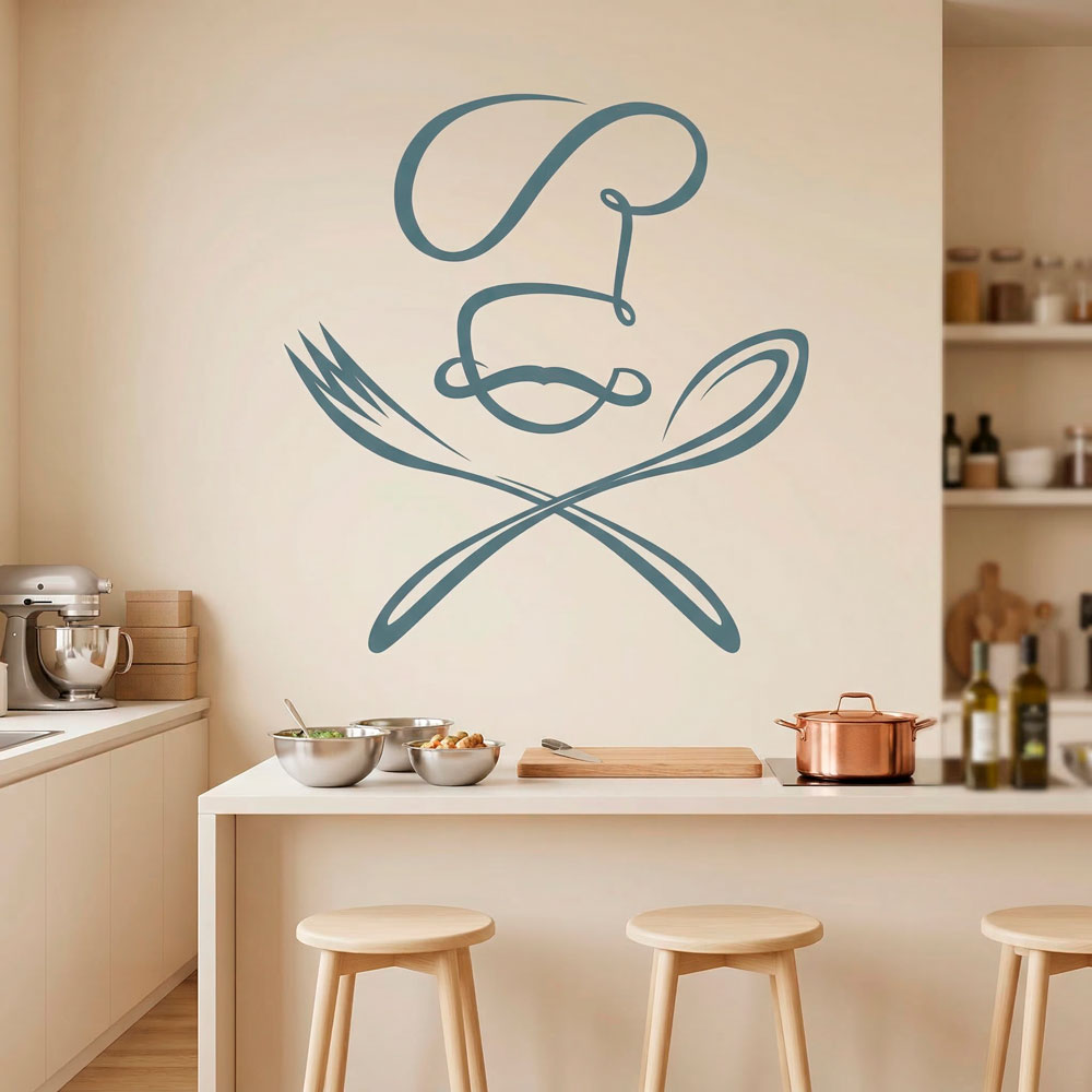 Wall Stickers: Chef spoon and fork