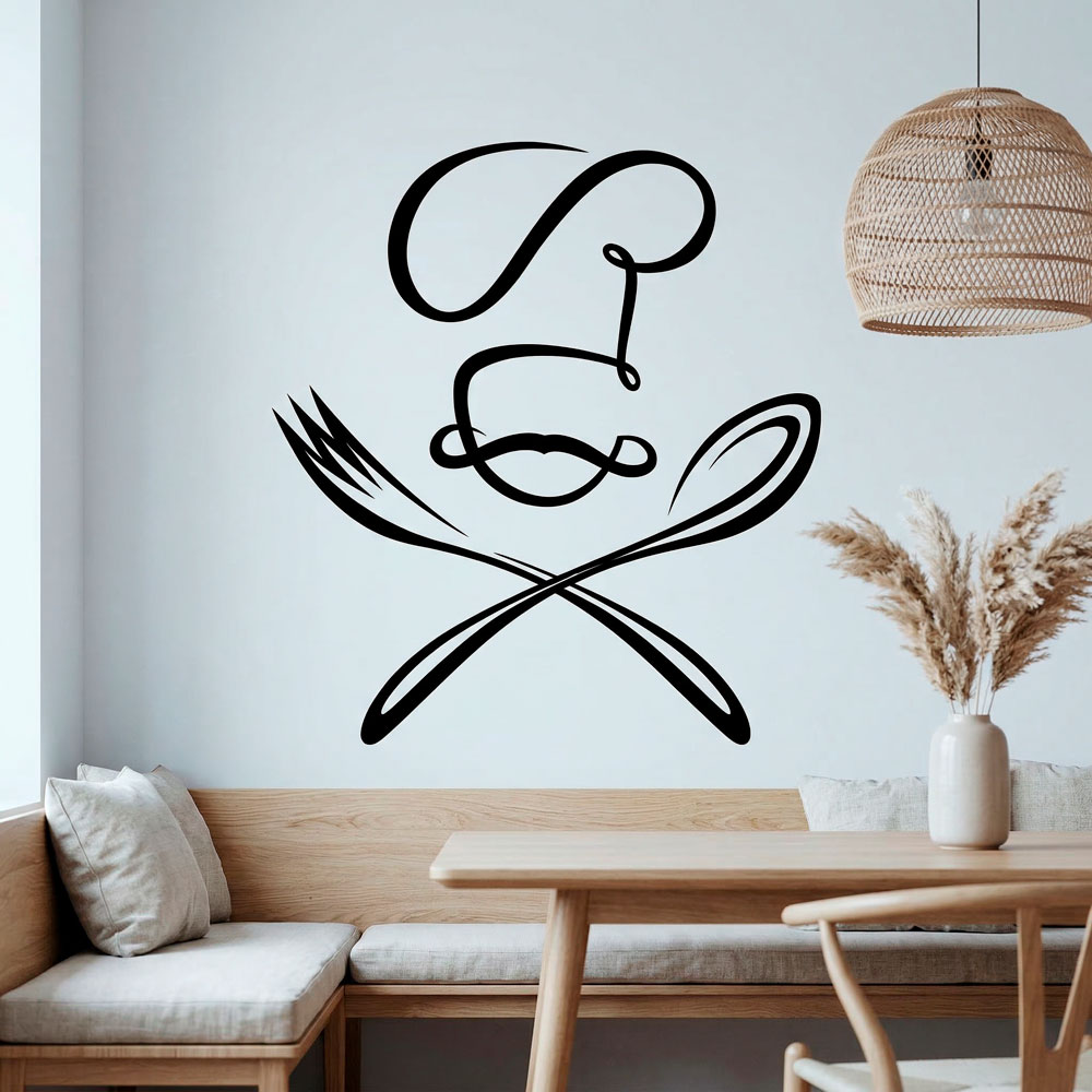 Wall Stickers: Chef spoon and fork