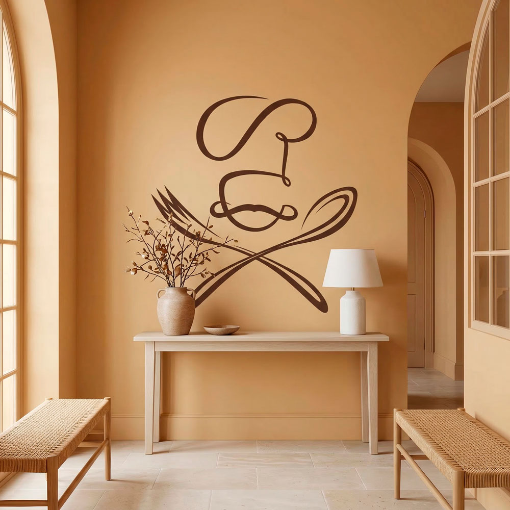 Wall Stickers: Chef spoon and fork