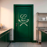Wall Stickers: Chef spoon and fork 10