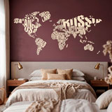 Wall Stickers: Typographic world map 10