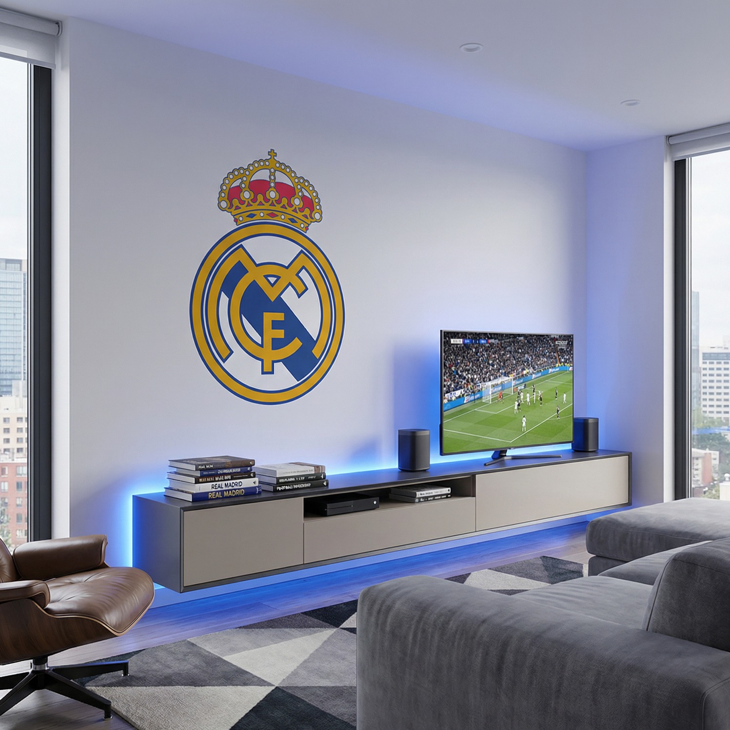 Wall Stickers: Real Madrid Badge color