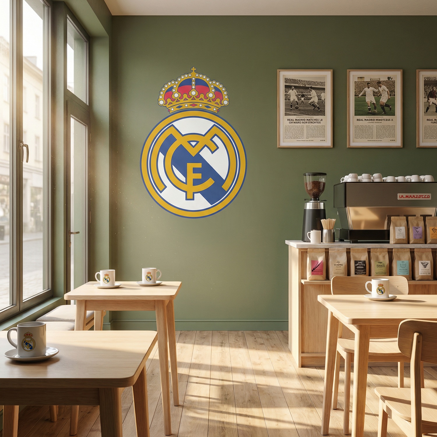 Wall Stickers: Real Madrid Badge color