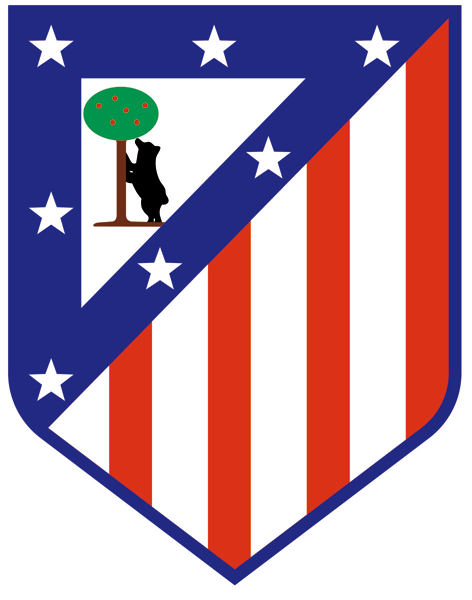 Wall Stickers: Atlético de Madrid shield color