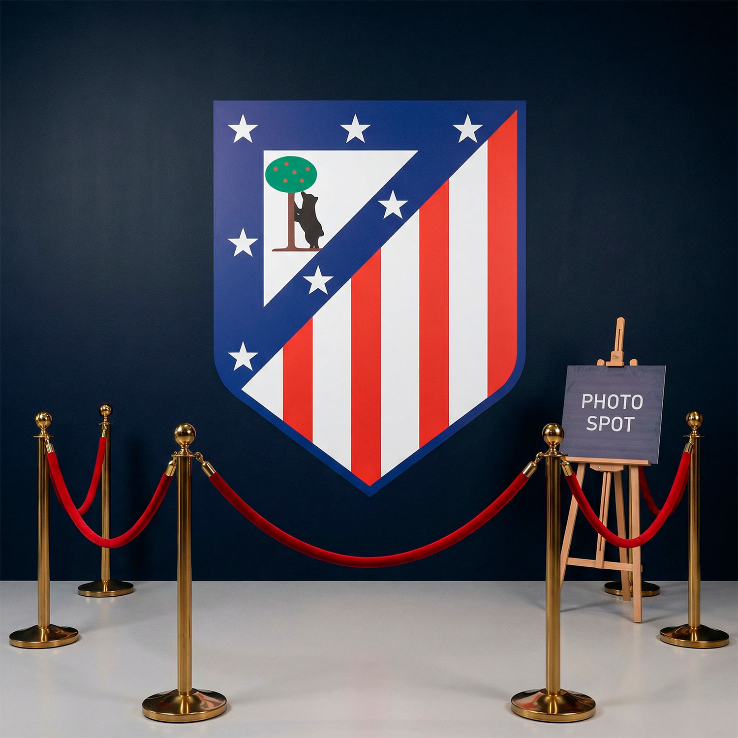 Wall Stickers: Atl&eacute;tico de Madrid shield color