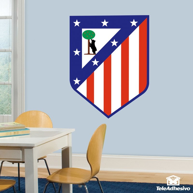 Wall Stickers: Atlético de Madrid shield color