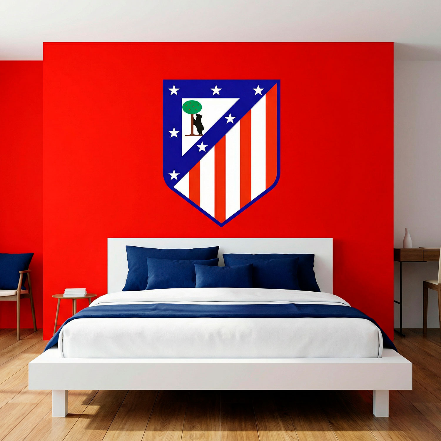Wall Stickers: Atl&eacute;tico de Madrid shield color