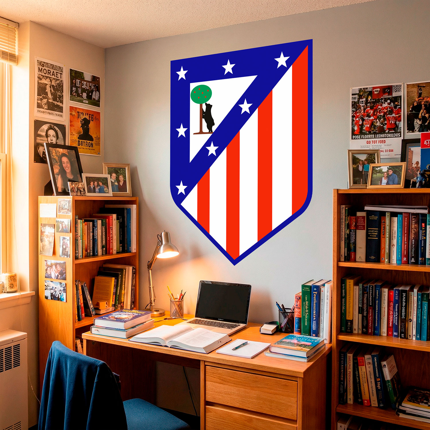 Wall Stickers: Atl&eacute;tico de Madrid shield color