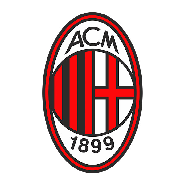 Wall Stickers: AC Milan Badge color
