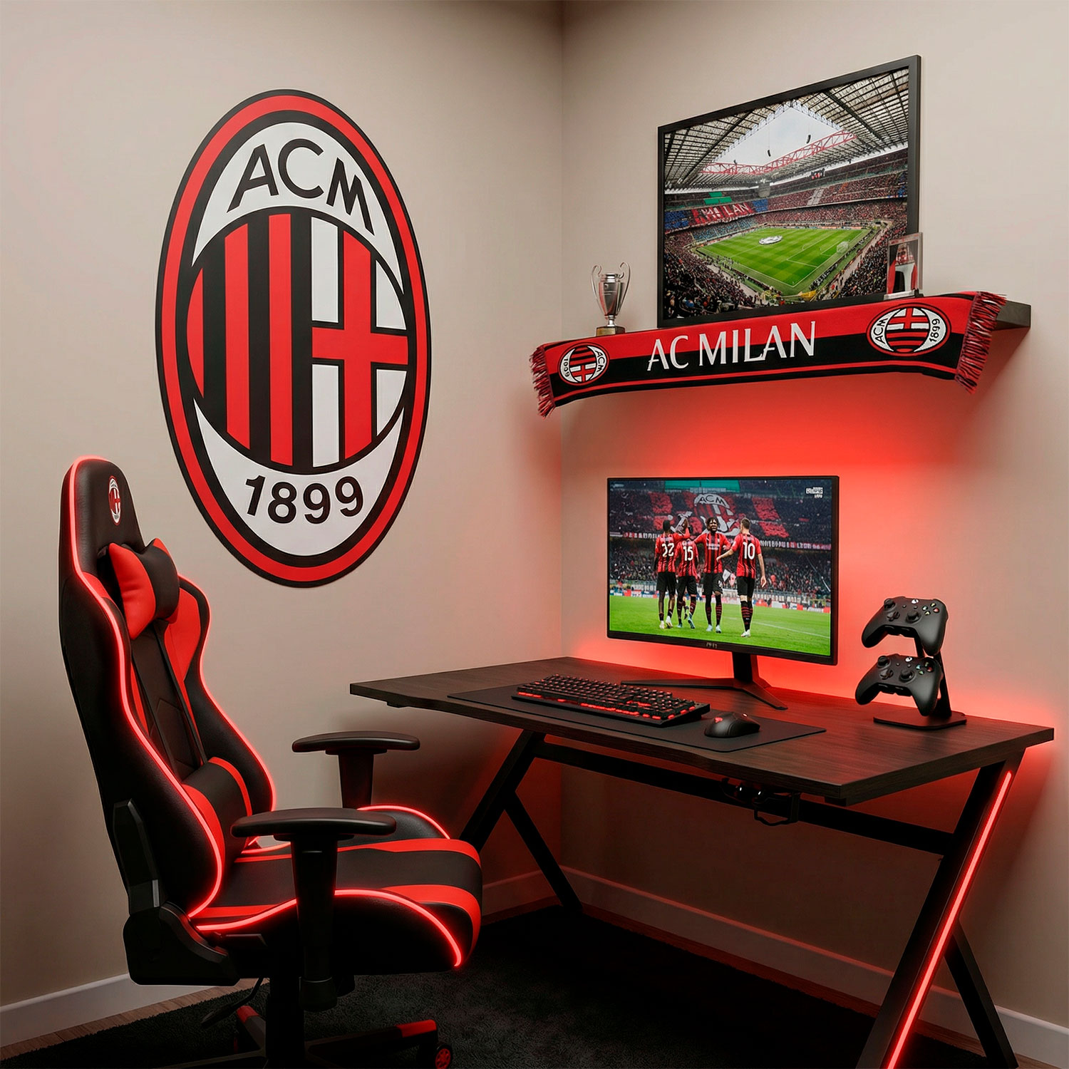 Wall Stickers: AC Milan Shield