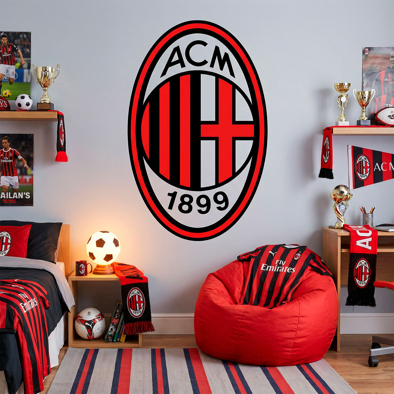 Wall Stickers: AC Milan Shield