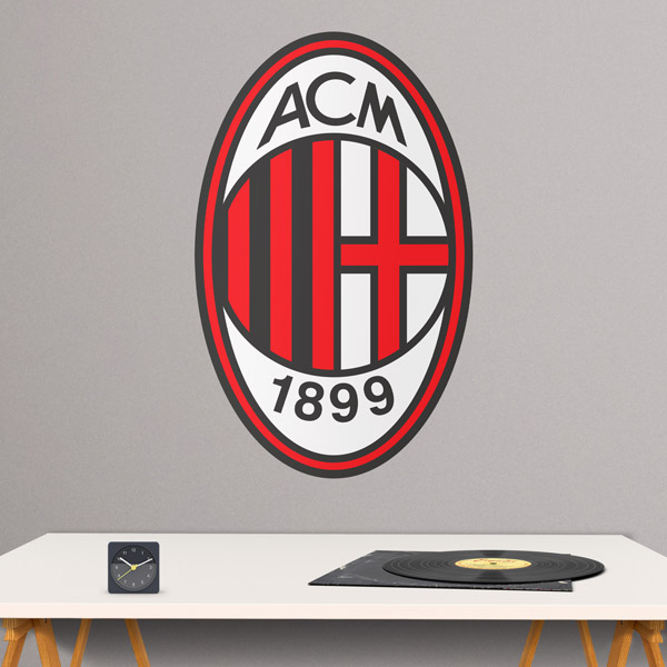 Wall Stickers: AC Milan Badge color