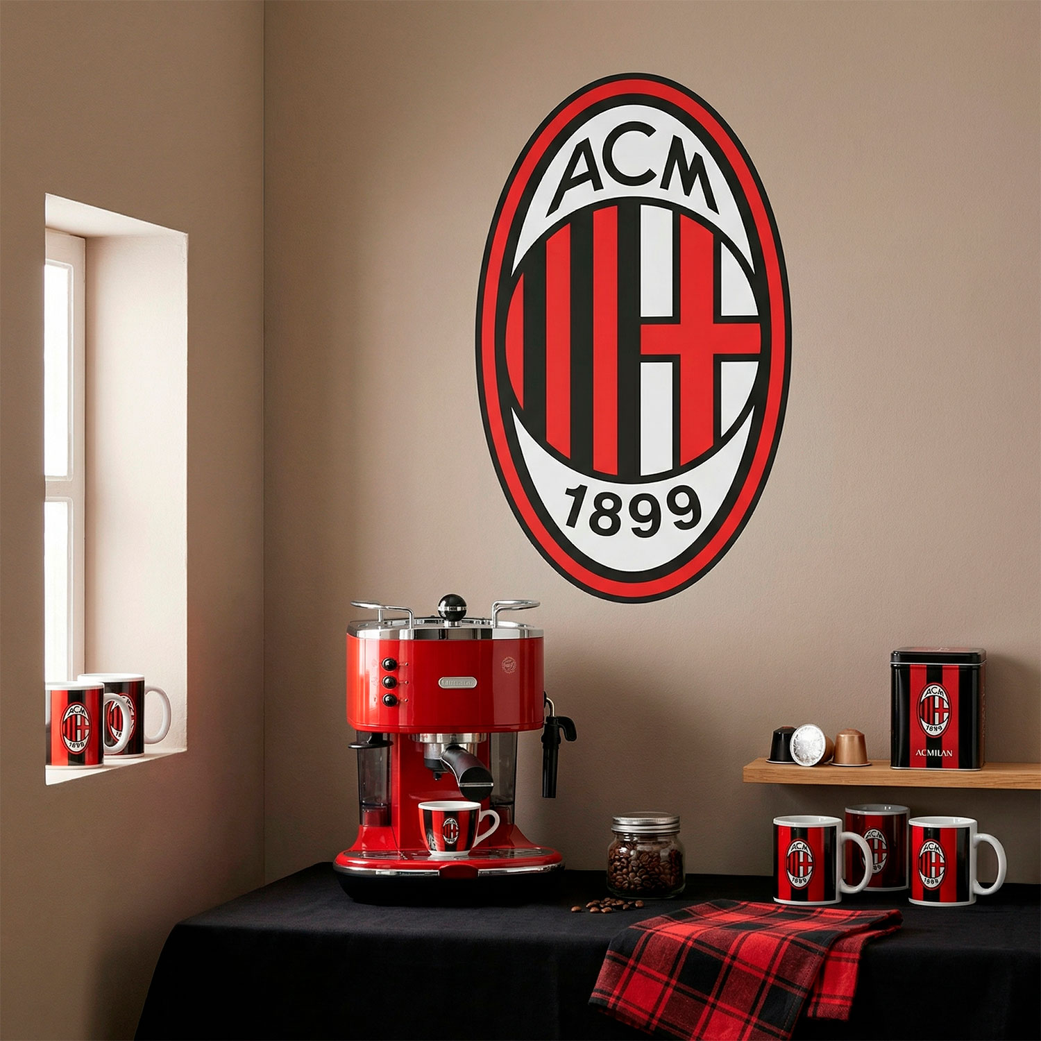 Wall Stickers: AC Milan Shield