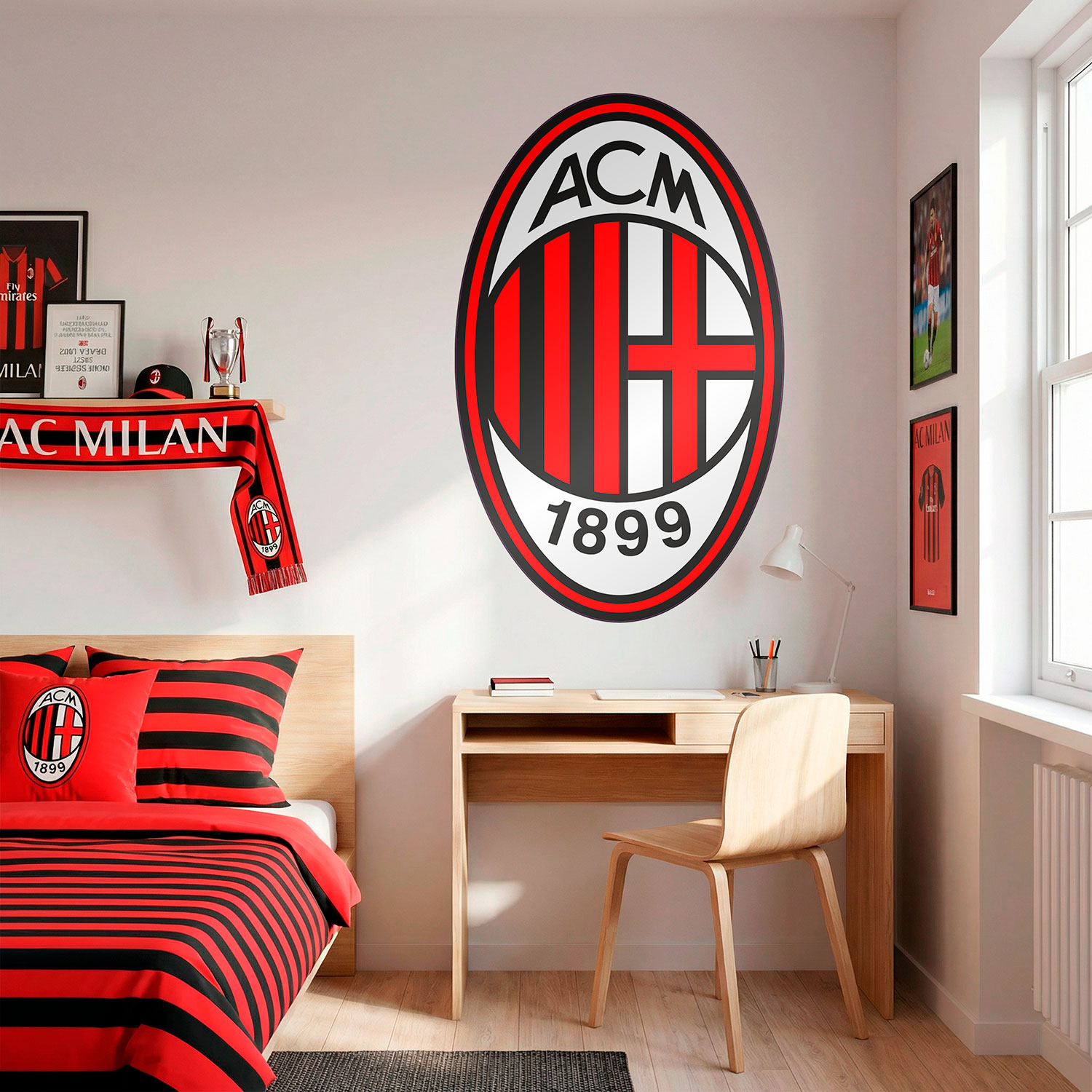 Wall Stickers: AC Milan Shield
