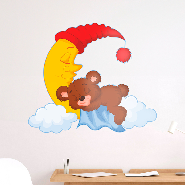 Stickers for Kids: Teddy bear dreams on the moon 1
