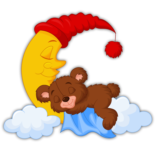 Stickers for Kids: Teddy bear dreams on the moon 0
