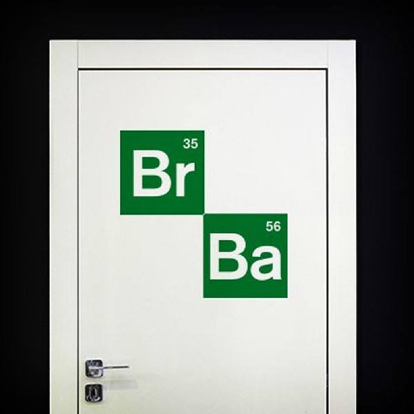 Breaking Bad Br Ba Decal 1/1