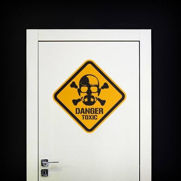 Wall Stickers: Heisenberg Danger Toxic Color