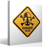 Wall Stickers: Heisenberg Danger Toxic Color 3