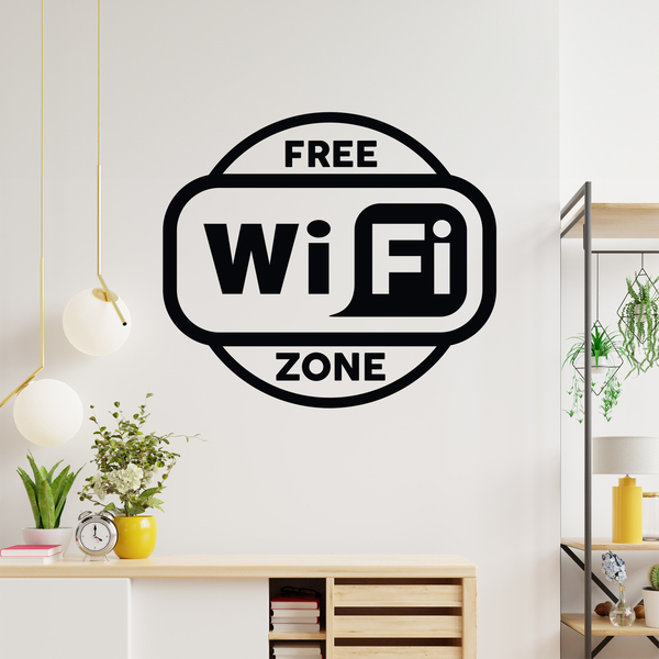 Wall Stickers: Free Wifi Zone